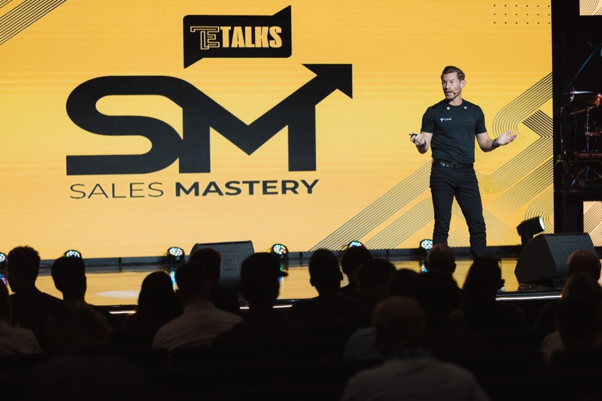 Keynote speaker on stage